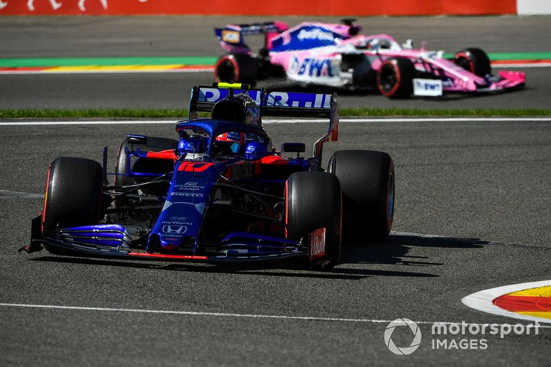 Pierre Gasly, Toro Rosso STR14, Sergio Pérez, Racing Point RP19