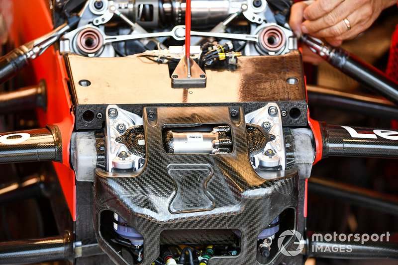 Detalles de la suspensión del Ferrari SF90