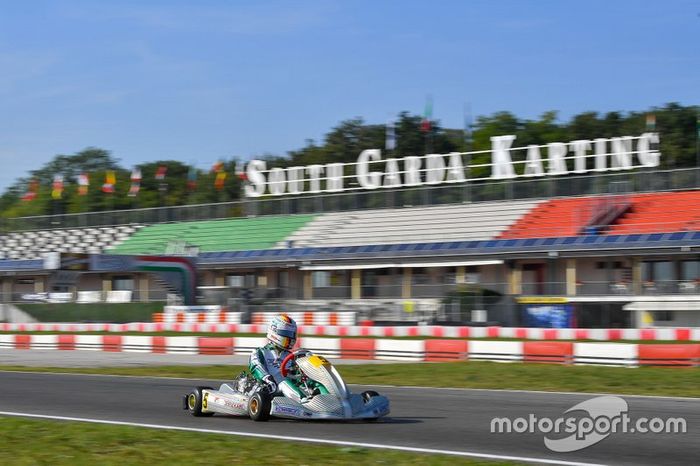 Sebastian Vettel is testing Tony kart