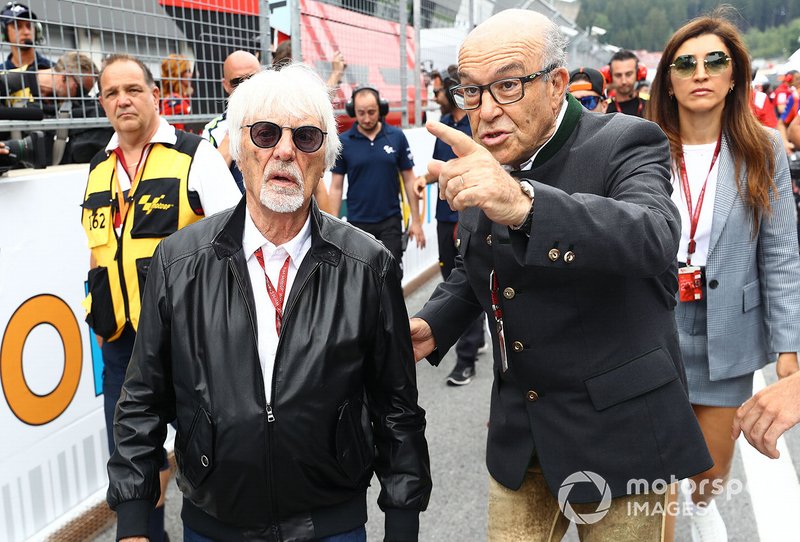 Bernie Ecclestone con Carmelo Carmelo Ezpeleta, CEO Dorna Sports