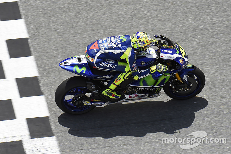 10. Valentino Rossi auf seiner Yamaha M1