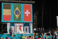 Podium: winner Lucas di Grassi, ABT Schaeffler Audi Sport, second place Jérôme d'Ambrosio, Dragon Racing, third place Sébastien Buemi, Renault e.Dams