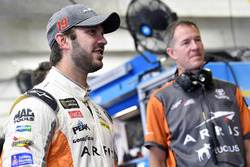 Daniel Suarez, Joe Gibbs Racing, Toyota Camry ARRIS and Scott Graves
