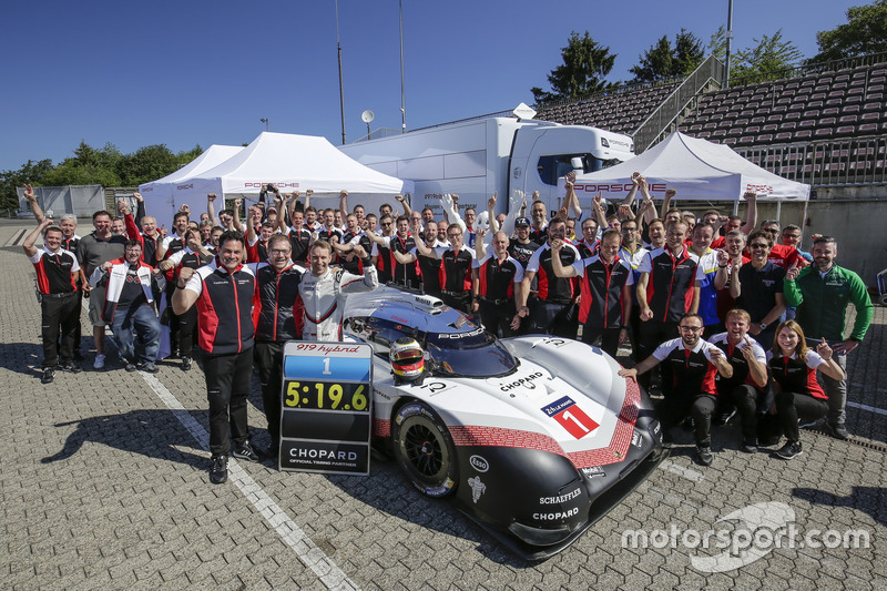 Timo Bernhard et la Porsche 919 Hybrid Evo