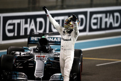 Lewis Hamilton, Mercedes-Benz F1 W08 celebrates in parc ferme