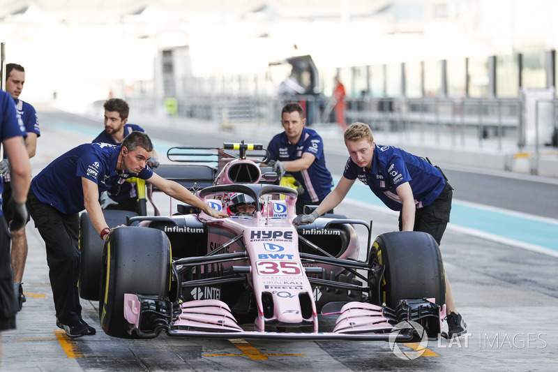 2017 год. Тесты с Force India в Абу-Даби