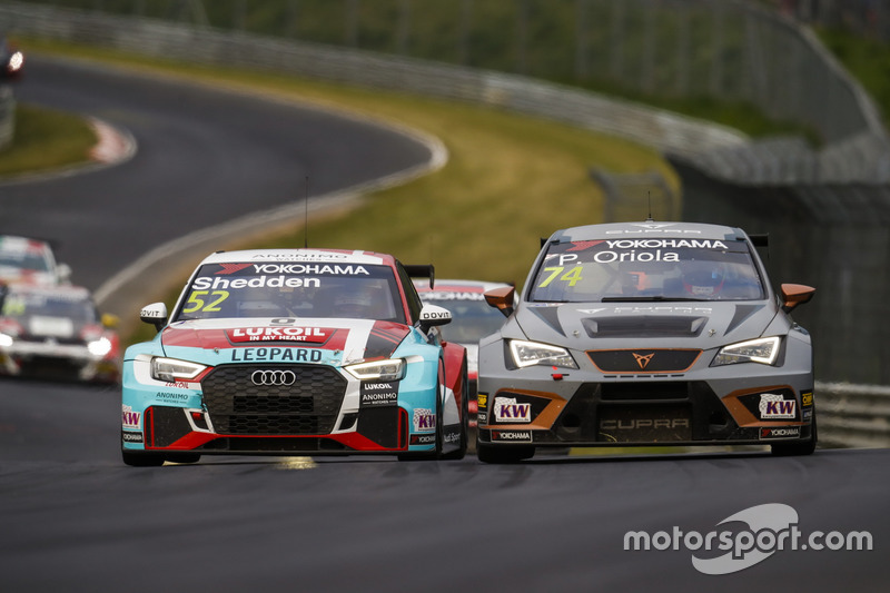Gordon Shedden, Audi Sport Leopard Lukoil Team Audi RS 3 LMS, Pepe Oriola, Team Oscaro by Campos Racing Cupra TCR