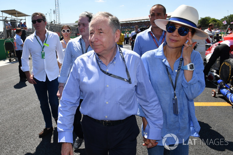 Jean Todt, presidente de la FIA y su mujer, Michelle Yeoh
