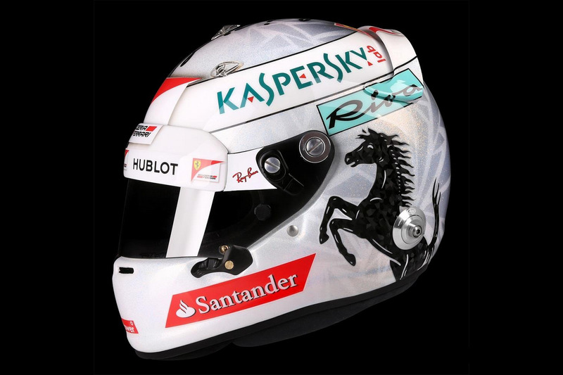 Helm van Sebastian Vettel