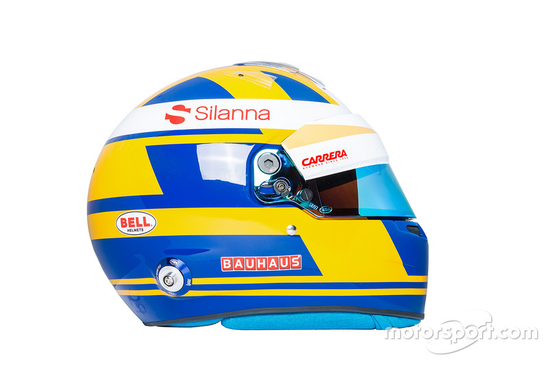 El casco de Marcus Ericsson, Sauber