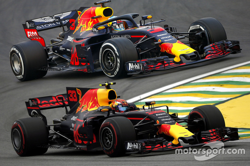 Red Bull RB13 2017 vs Red Bull RB14 2018