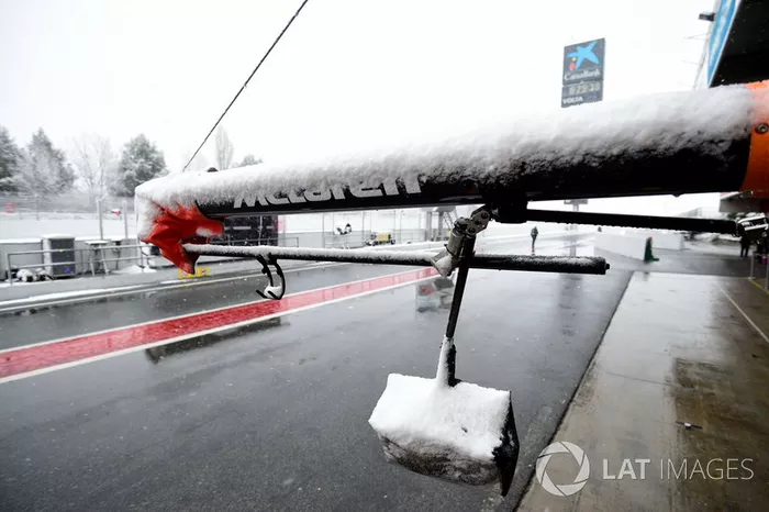 Stand McLaren sous la neige