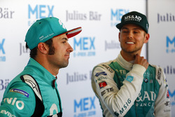 Luca Filippi, NIO Formula E Team, Tom Blomqvist, Andretti Formula E Team, in the press pen