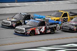 Christopher Bell, Kyle Busch Motorsports Toyota and Parker Kligerman, Henderson Motorsports Toyota