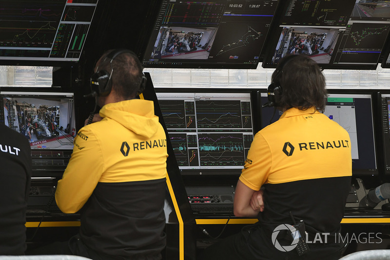 Renault Sport F1 Team pit duvarı