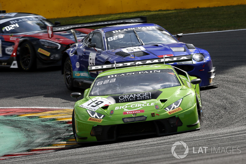 #19 GRT Grasser Racing Team Lamborghini Huracan GT3: Ezequiel Perez Companc, Raffaelle Gianmaria, Marco Mapelli