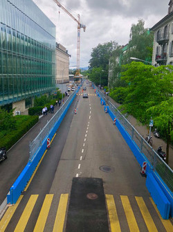 Bauarbeiten an der Strecke in Zürich
