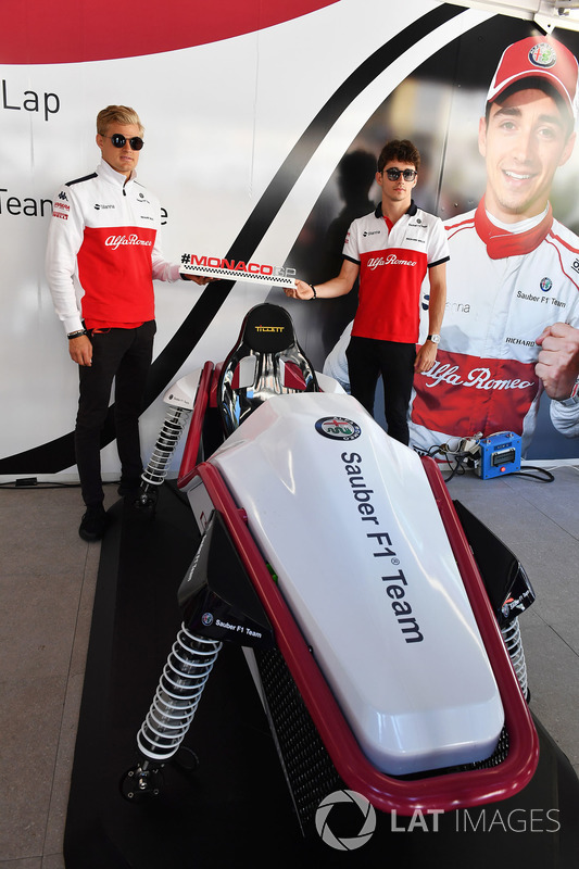 Marcus Ericsson, Sauber and Charles Leclerc, Sauber at the Monaco GP Challenge