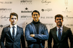Charles Leclerc, Sauber, Sean Gelael, Scuderia Toro Rosso and Norman Nato, at Amber Lounge Fasion Show