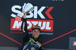 Podium: winnaar Jonathan Rea, Kawasaki Racing