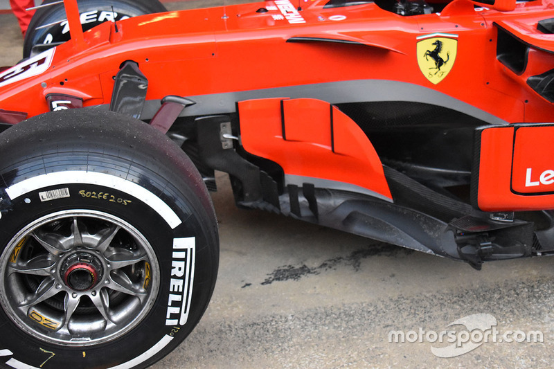 Detail sidepod Ferrari SF71H