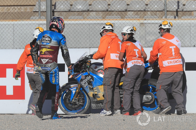 Crash of Jack Miller, Estrella Galicia 0,0 Marc VDS