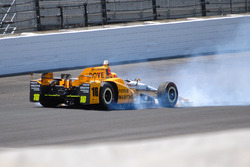 Huge crash for Spencer Pigot, Rahal Letterman Lanigan Racing Honda