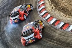 Timmy Hansen, Team Peugeot Hansen; Sébastien Loeb, Team Peugeot Hansen