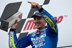 Podium : le vainqueur Maverick Viñales, Team Suzuki MotoGP