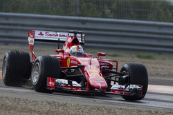 Sebastian Vettel, Ferrari tests the 2017 spec Pirelli