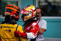 Jack Aitken, Arden International y Charles Leclerc, ART Grand Prix