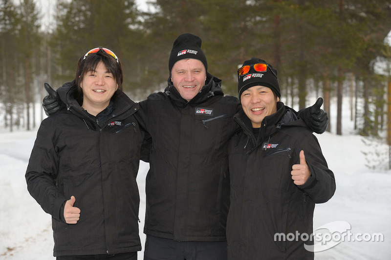Hiroki Arai, Tommi Mäkinen e Takamoto Katsuta