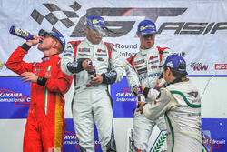Podium: winner #5 Phoenix Racing Audi R8 LMS GT3: Marchy Lee, Shaun Thong