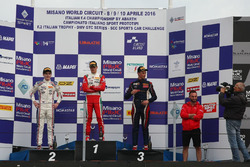 Podium : 2. Job Van Uitert. Jenzer Motorsport; 1. Mick Schumacher, Prema Powerteam; 3. Diego Bertonelli, RB Racing