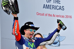 Podium: tweede plaats Jorge Lorenzo, Yamaha Factory Racing