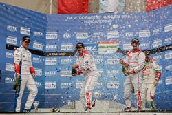 Podium: second place Yvan Muller, Citroën World Touring Car Team, Citroën C-Elysée WTCC; Winner José María López, Citroën World Touring Car Team, Citroën C-Elysée WTCC; third place Tiago Monteiro, Honda Racing Team JAS, Honda Civic WTCC
