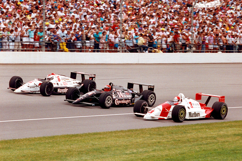 Rick Mears, Team Penske, Penske-Chevrolet, A.J. Foyt, A.J. Foyt Enterprises, Lola-Chevrolet, Mario Andretti, Newman/Haas Racing, Lola-Chevrolet