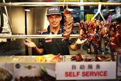 Max Verstappen, Red Bull Racing at Newton Food Centre