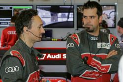 Erik Schuivens, race engineer, Justin Taylor, LMP1 race engineer, Audi Sport Team Joest