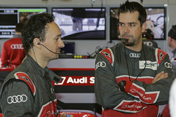 Erik Schuivens, race engineer, Justin Taylor, LMP1 race engineer, Audi Sport Team Joest