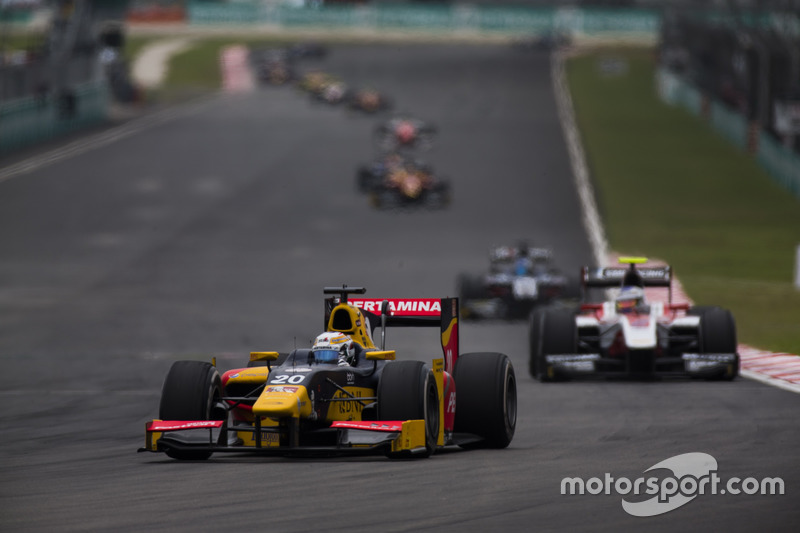 <b>Antonio Giovinazzi</b>, PREMA Racing y Sergey Sirotkin, ART Grand Prix