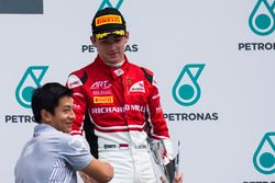 Rio Haryanto, Charles Leclerc, podium GP3 Series, Malaysia