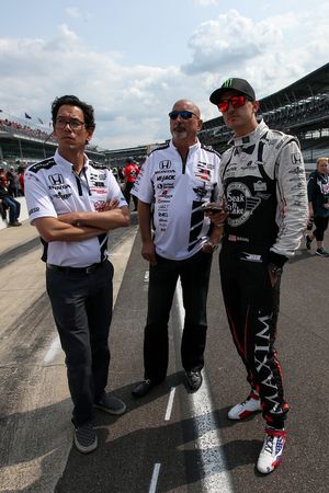 Graham Rahal, Rahal Letterman Lanigan Racing Honda con Bobby Rahal