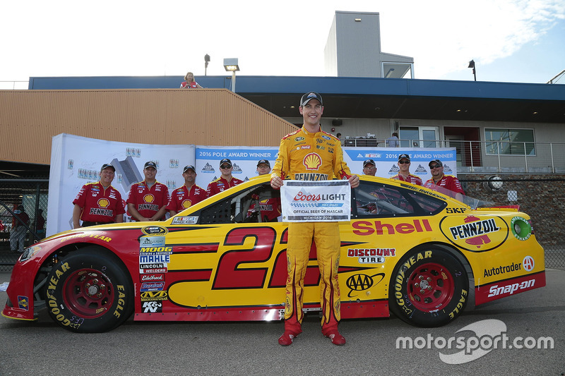 Polesitter Joey Logano, Team Penske Ford