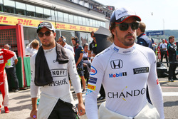 Fernando Alonso, McLaren on the grid