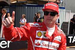 Ganador de la pole Kimi Raikkonen, Ferrari