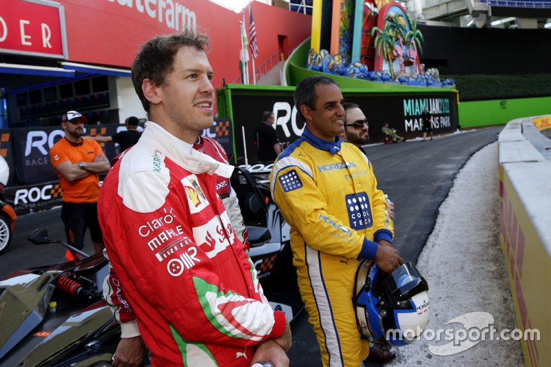 Sebastian Vettel y Juan Pablo Montoya