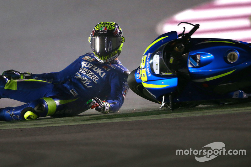 Andrea Iannone, 13 kali kecelakaan