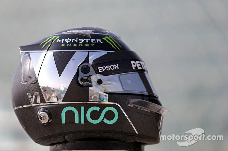 Helmet of Nico Rosberg, Mercedes AMG F1