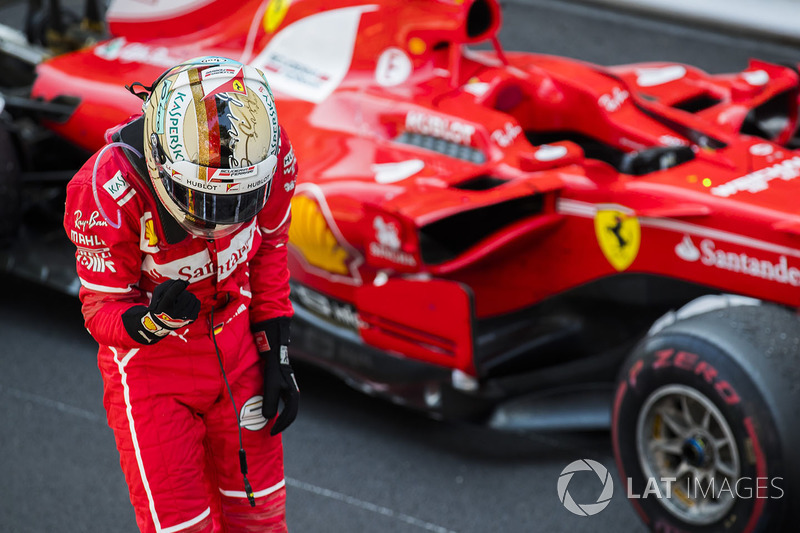 Yarış galibi Sebastian Vettel, Ferrari